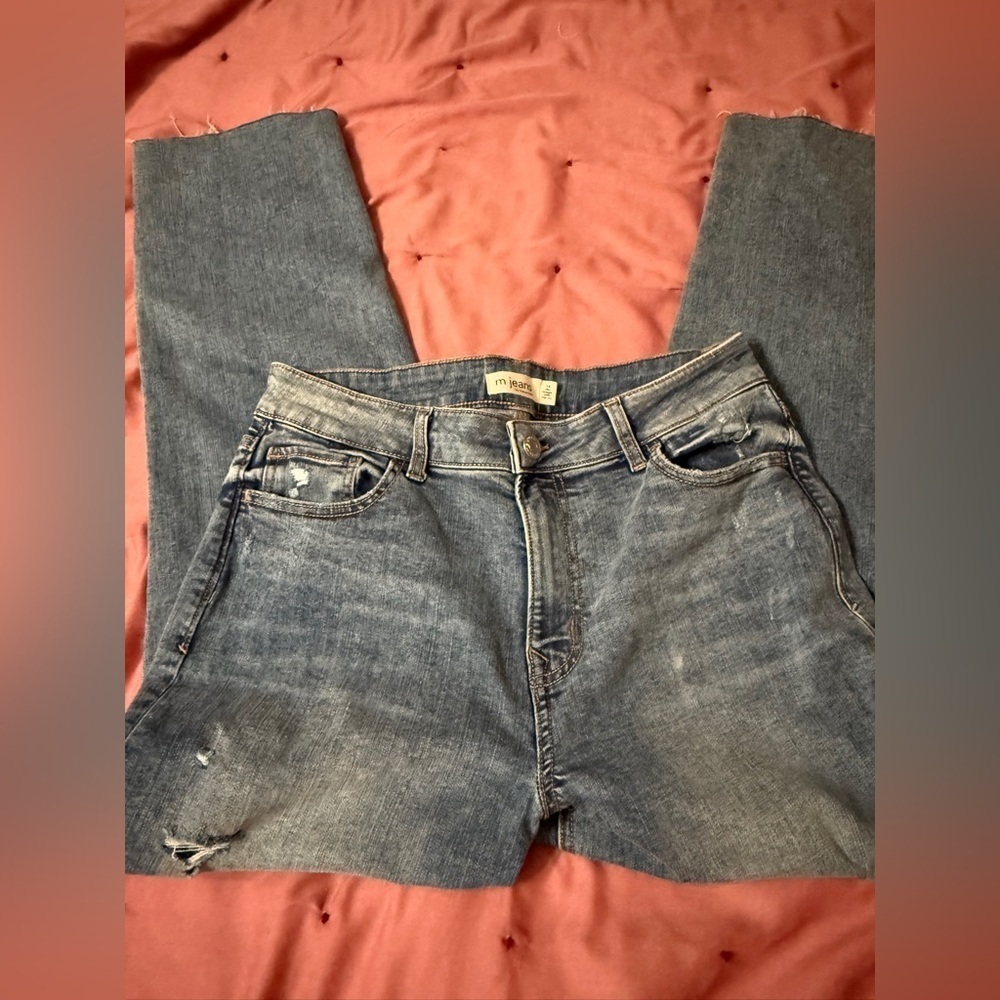 M. Blue Jeans by Maurices slim straight ankle high-rise women’s sz 14